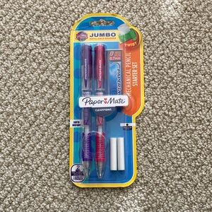 NEW Paper Mate Clearpoint Mechanical Pencils 7 mm Lead 2 Pack Twist Up Gel Grip